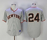 San Francisco Giants #24 Willie Mays Mitchell And Ness Gray Stitched Jersey,baseball caps,new era cap wholesale,wholesale hats